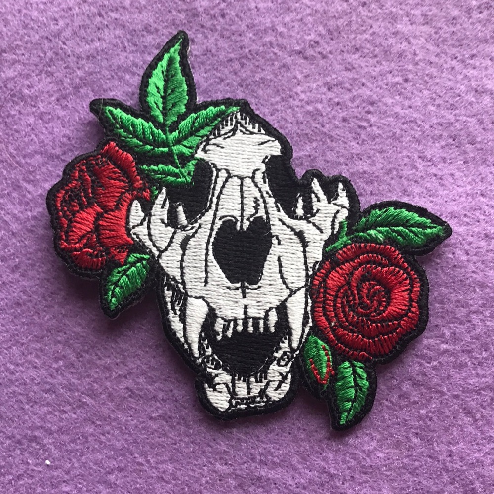 Skull and Rose Patch